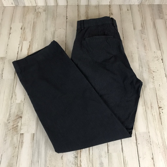 Banana Republic Mens Chino Pants 35/34 Blue Micro Striped 100% Cotton with FLAW - Picture 1 of 8